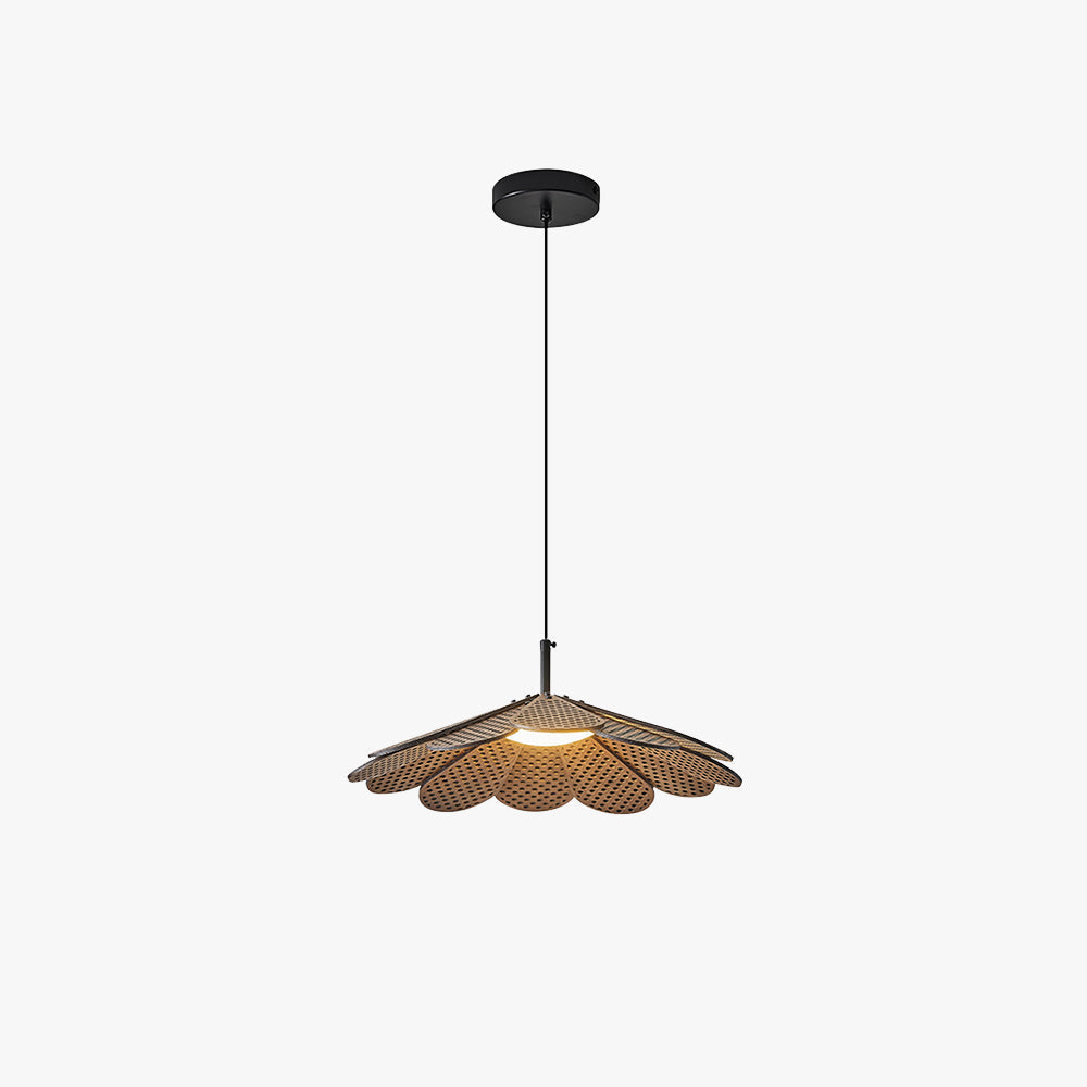 Ritta Vintage LED Suspension Noyer Bois Chambre À Coucher/Bar
