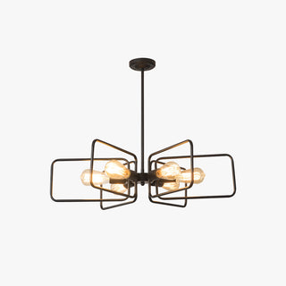 Silva Industriel LED Suspension Noir Métal Salon/Chambre À Coucher