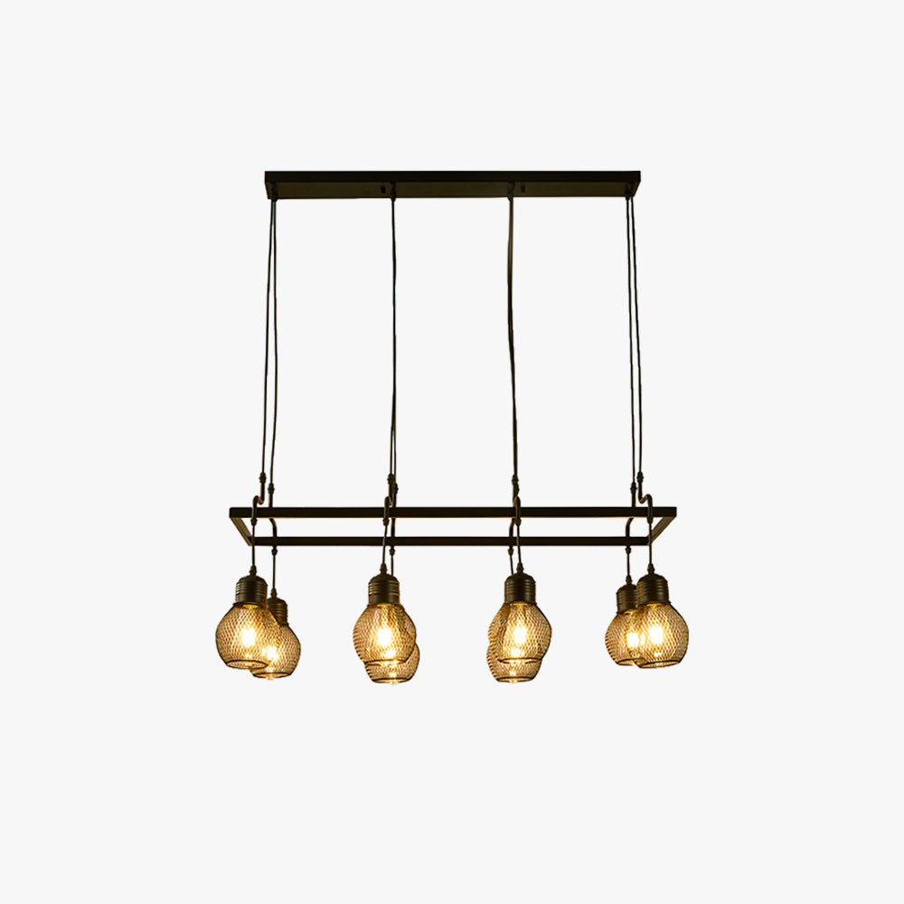 Silva Vintage Long Tête Multiple Lustre Salle À Manger/Salon/Bar