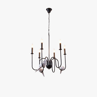 Silva Vintage Lustre Noir Métal Chambre À Coucher/Café/Salon