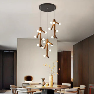 Epoch Nordique LED Lustre Bois Salon/Salle À Manger/Chambre À Coucher