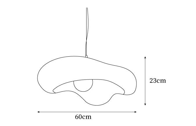Pendant Lamp Resin in Organic Shape for Modern Interiors Natural-Neutral Decor