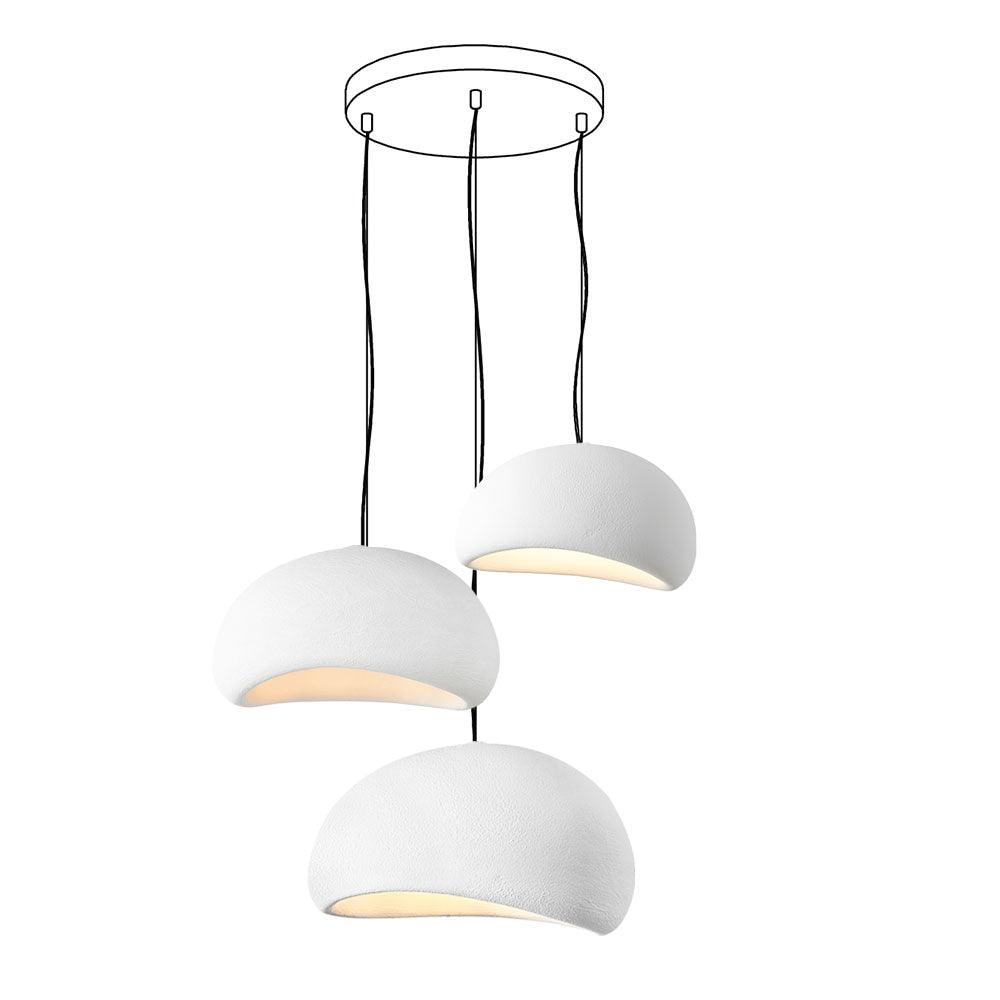 Chandelier Wabi-Sabi Pebble Cluster Organic Form Minimalist Artistic-Neutral Decor