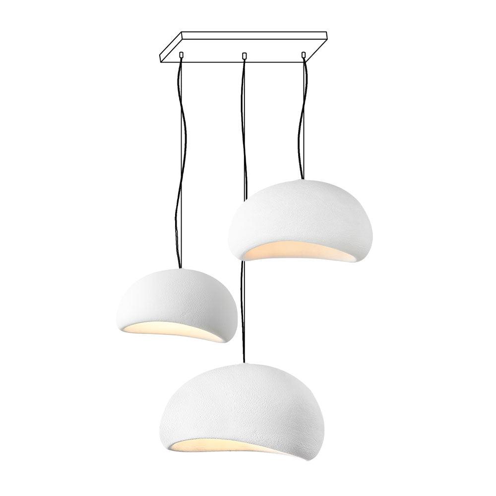 Chandelier Wabi-Sabi Pebble Cluster Organic Form Minimalist Artistic-Neutral Decor
