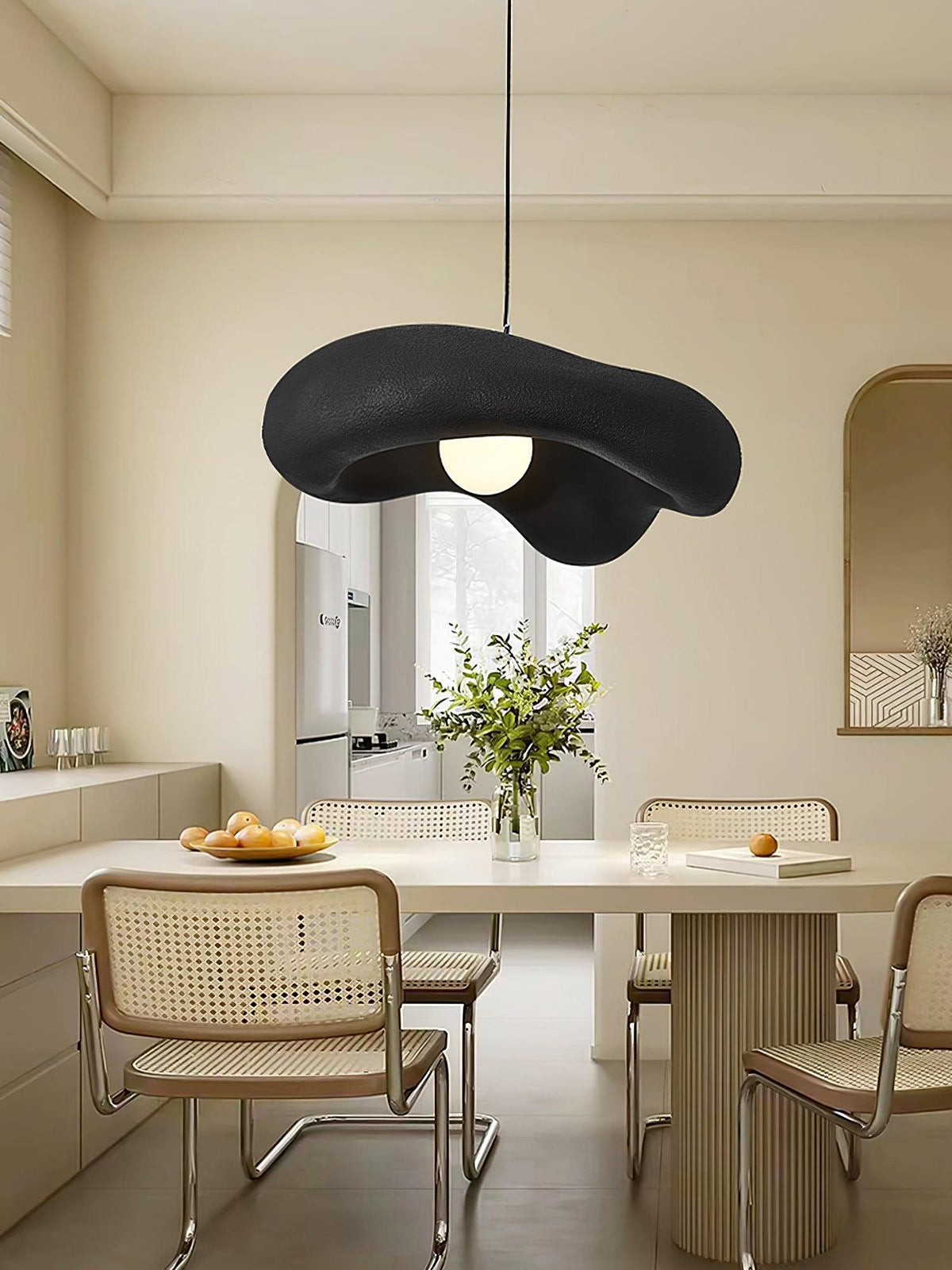 Pendant Lamp Resin in Organic Shape for Modern Interiors Natural-Neutral Decor