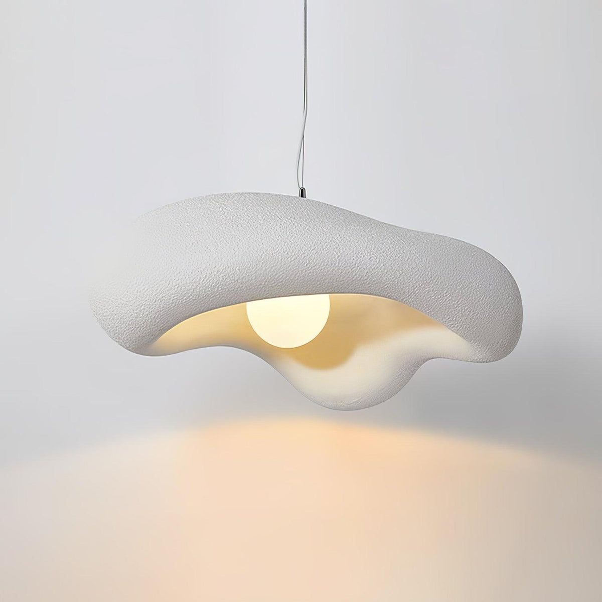 Pendant Lamp Resin in Organic Shape for Modern Interiors Natural-Neutral Decor