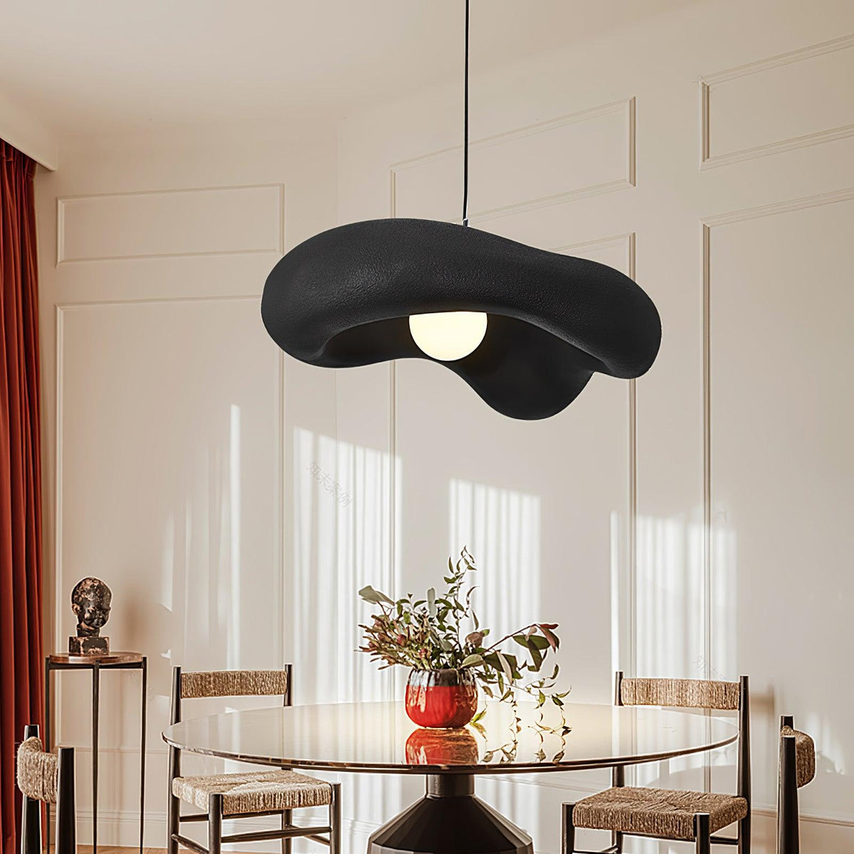 Pendant Lamp Resin in Organic Shape for Modern Interiors Natural-Neutral Decor