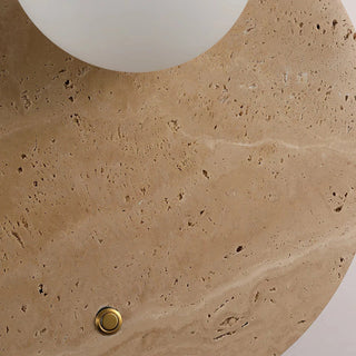 Alcareth Applique Murale Minimaliste Travertin Wabi