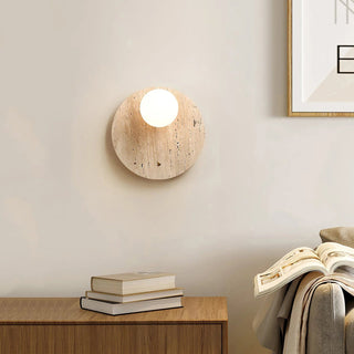Alcareth Applique Murale Minimaliste Travertin Wabi