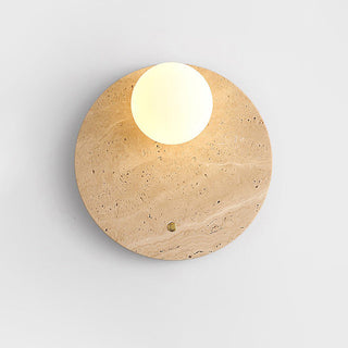 Alcareth Applique Murale Minimaliste Travertin Wabi