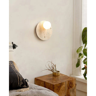 Alcareth Applique Murale Minimaliste Travertin Wabi