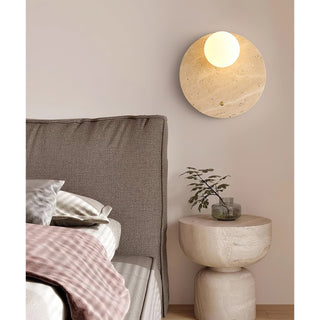Alcareth Applique Murale Minimaliste Travertin Wabi