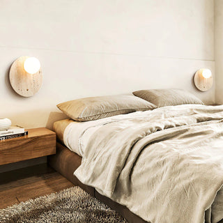 Alcareth Applique Murale Minimaliste Travertin Wabi