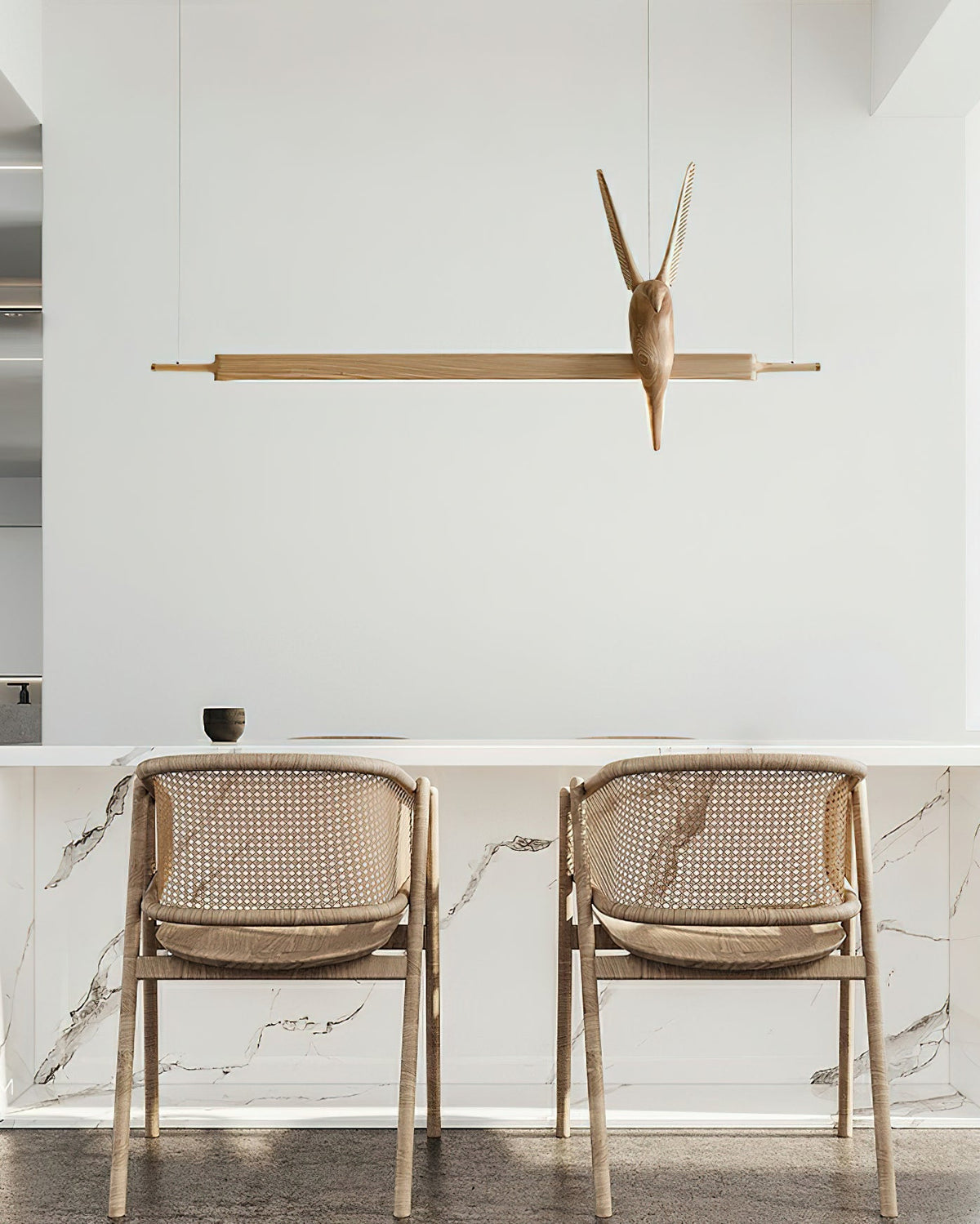 Varinisra Sculptural Suspension en Chêne