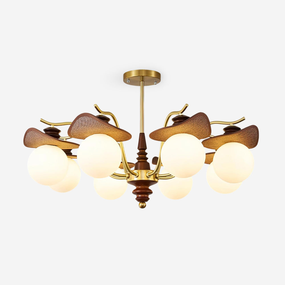 Bois-Globe Lustre
