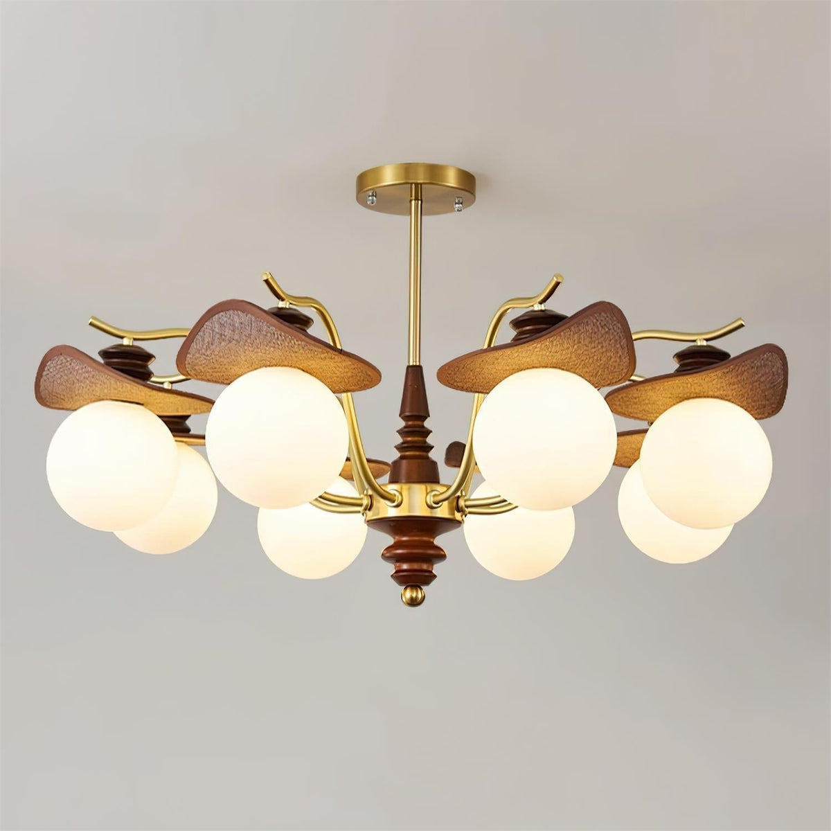 Bois-Globe Lustre