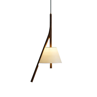 Zovenarae Triangulaire Bois Pendentif Lumière