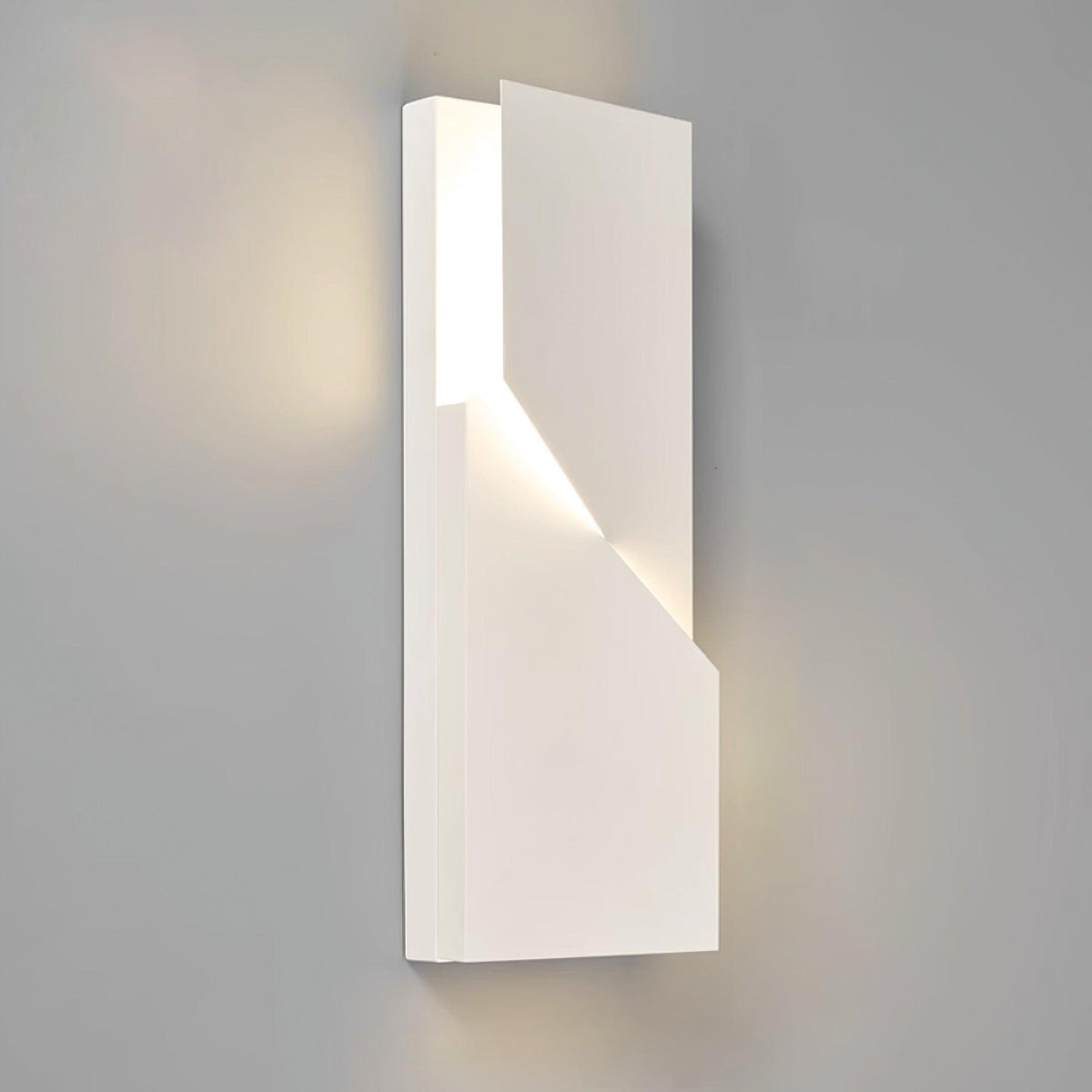 Wall Lamp 3D Geometric Panels Layered Light Art Remote Dimming Modern-Neutral Decor