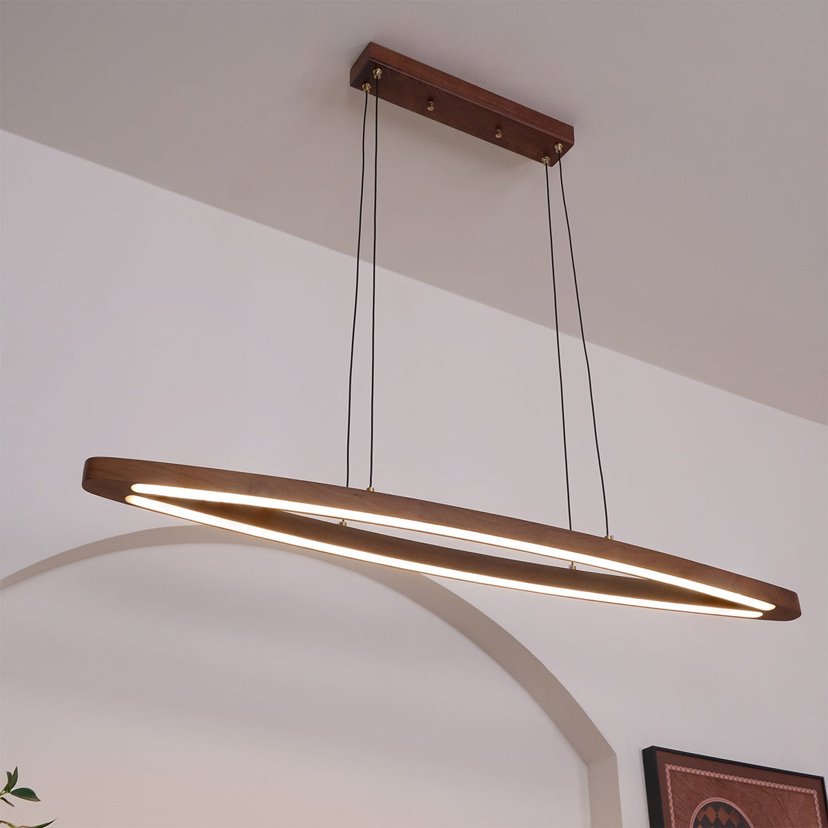 Zentan Lampe suspendue minimaliste en bois