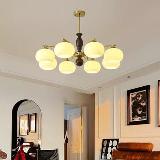 Aurora Lustre Noyer Beige Sphère