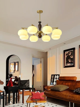 Aurora Lustre Noyer Beige Sphère