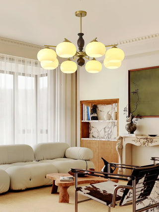 Aurora Lustre Noyer Beige Sphère