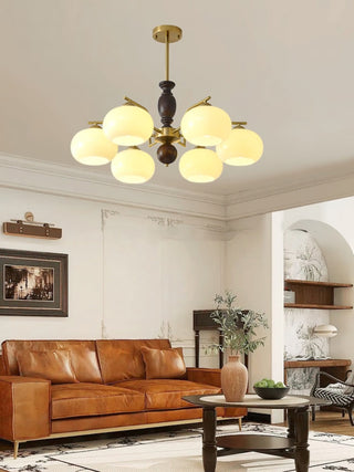Aurora Lustre Noyer Beige Sphère