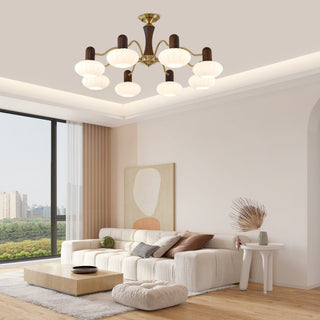Aurora Lustre Noyer Embrassement Blanc Finition