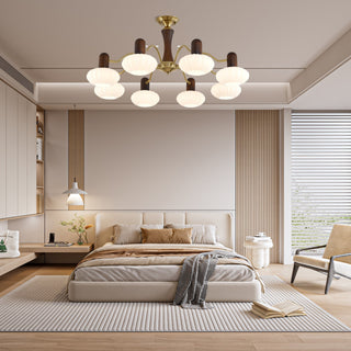 Aurora Lustre Noyer Embrassement Blanc Finition