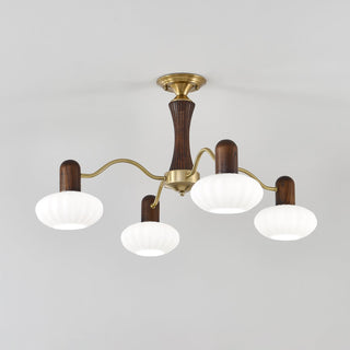 Aurora Lustre Noyer Embrassement Blanc Finition