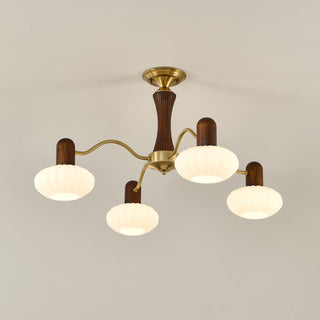Aurora Lustre Noyer Embrassement Blanc Finition