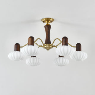 Aurora Lustre Noyer Embrassement Blanc Finition