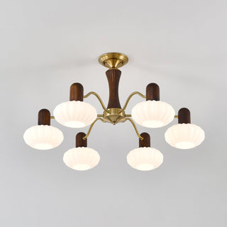 Aurora Lustre Noyer Embrassement Blanc Finition