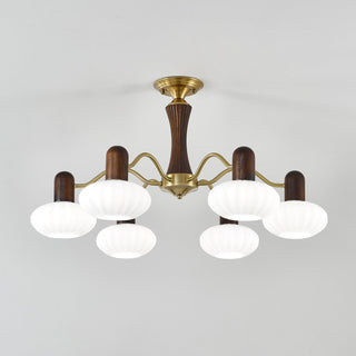 Aurora Lustre Noyer Embrassement Blanc Finition