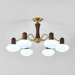 Aurora Lustre Noyer Embrassement Blanc Finition