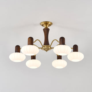 Aurora Lustre Noyer Embrassement Blanc Finition