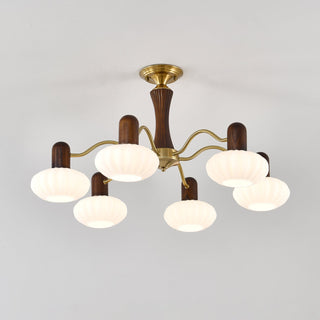 Aurora Lustre Noyer Embrassement Blanc Finition