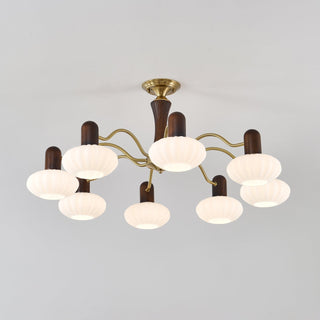 Aurora Lustre Noyer Embrassement Blanc Finition