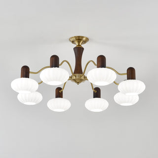 Aurora Lustre Noyer Embrassement Blanc Finition