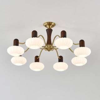 Aurora Lustre Noyer Embrassement Blanc Finition