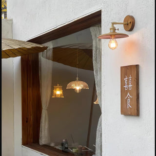Arloxd Applique murale rustique en laiton