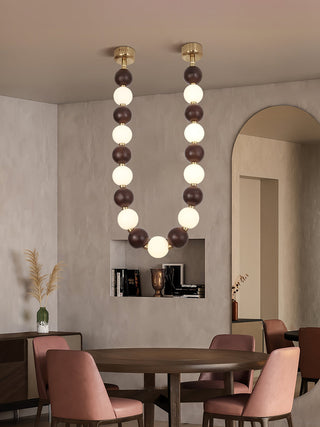 Aurora Lustre Noyer Perle Collier