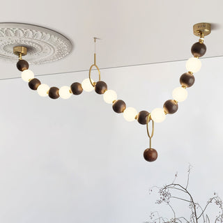Aurora Lustre Noyer Perle Collier