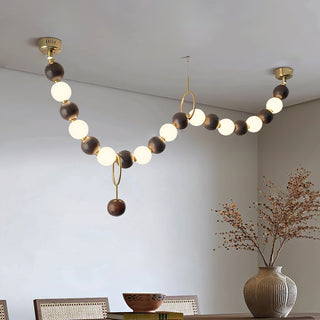 Aurora Lustre Noyer Perle Collier