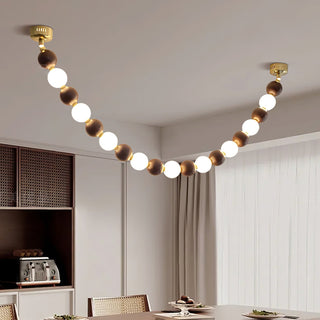 Aurora Lustre Noyer Perle Collier