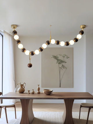 Aurora Lustre Noyer Perle Collier