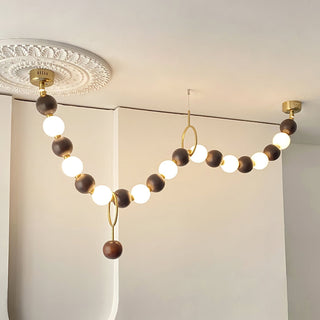 Aurora Lustre Noyer Perle Collier