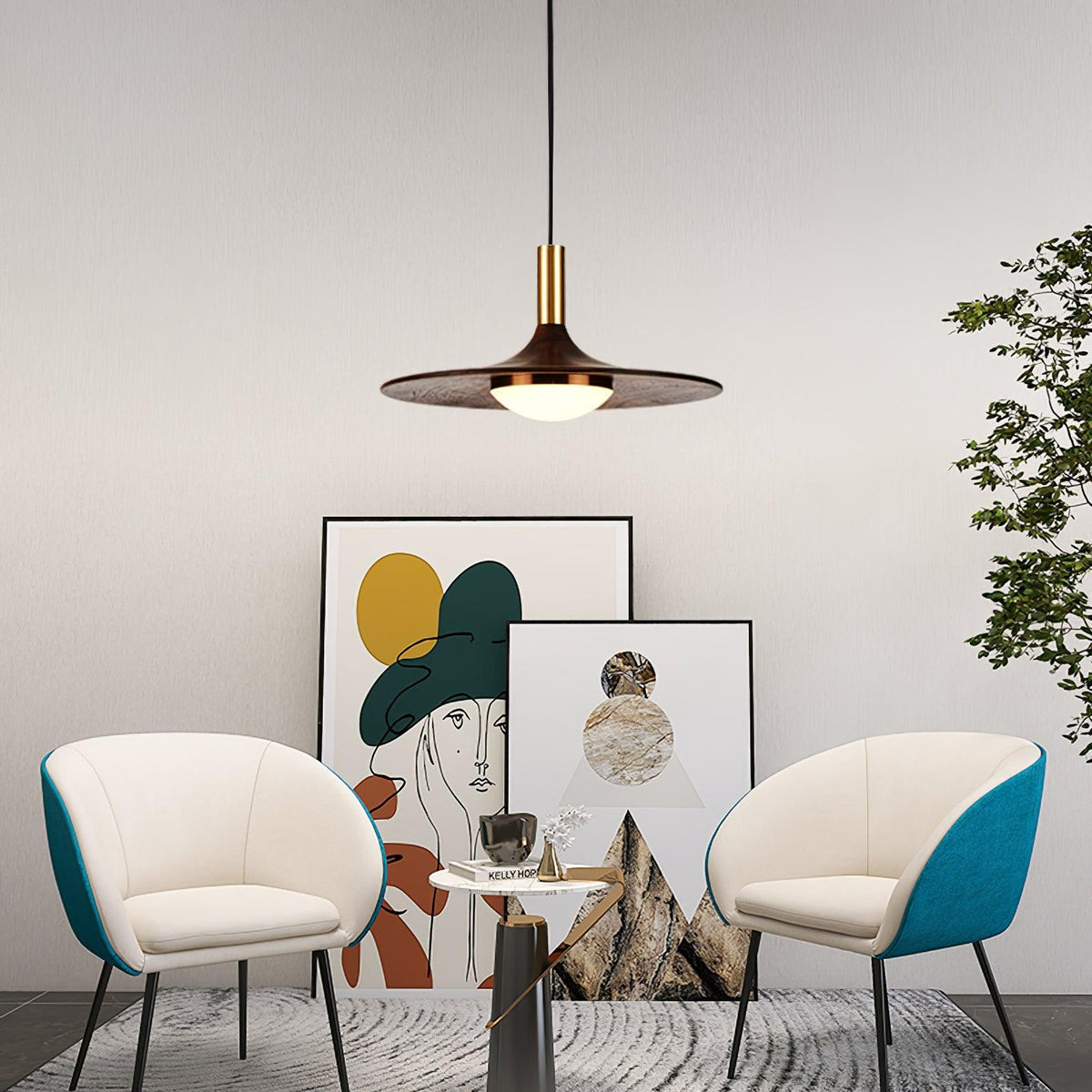 Fiorira Suspension moderne en bois