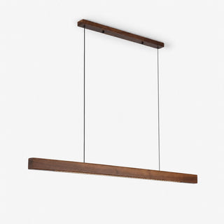 Wood Linear LED Pendant Light-Neutral Decor