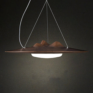 Vathea Premium Nordic Art Bois Pendentif Lampe
